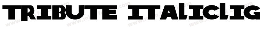 Tribute ItalicLigOne字体转换